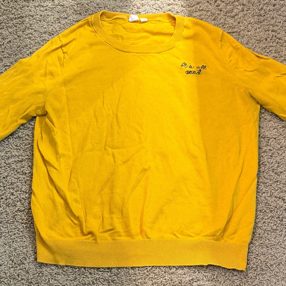 Gap Yellow Graphic Sweatshirt